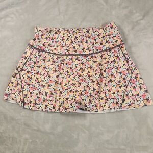 Athleta women's Ace Printed Tennis Skort 13.5 inches Pink Floral Sz M